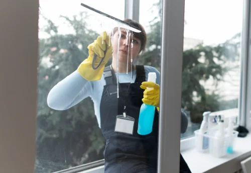 Nettoyage de vitres intérieures et extérieures au Ménil-de-Briouze